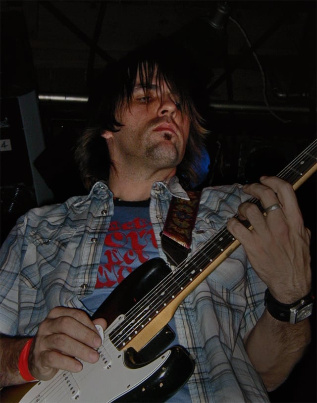Nathan Dale performing with Looking Star at Slim's in San Francisco while opening for Jackie Greene on December 19, 2003