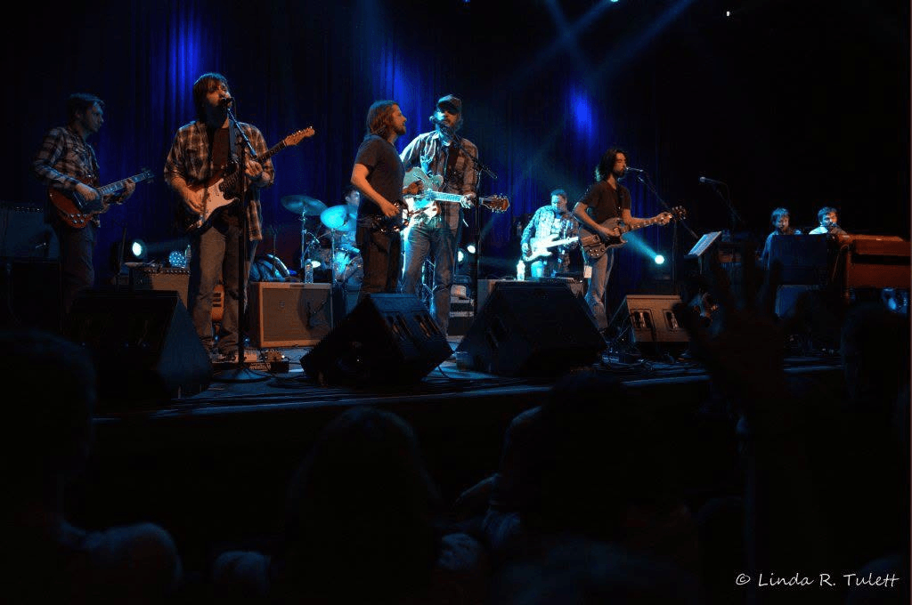 Nathan Dale and the Jackie Greene band performing with Canadian band The Deep Dark Woods at The Fillmore in San Francisco
