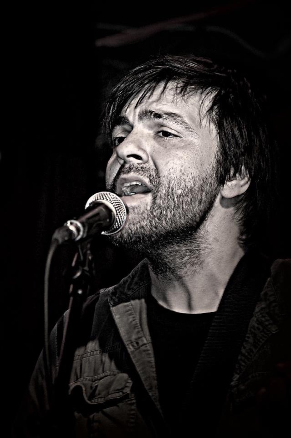 Nathan Dale singing live