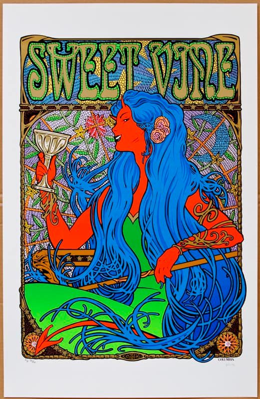 Sweet Vine 1997 promotional art poster by Frank Kozik