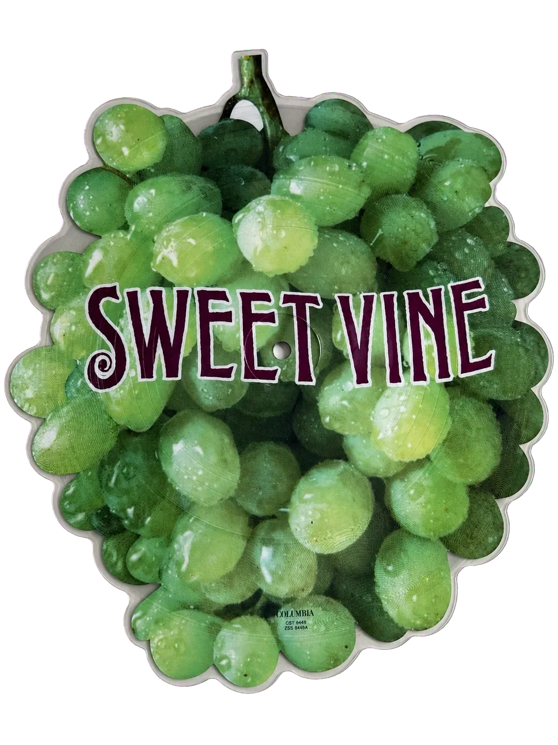 Sweet Vine grape-shaped Columbia Records vinyl picture disc from 1996